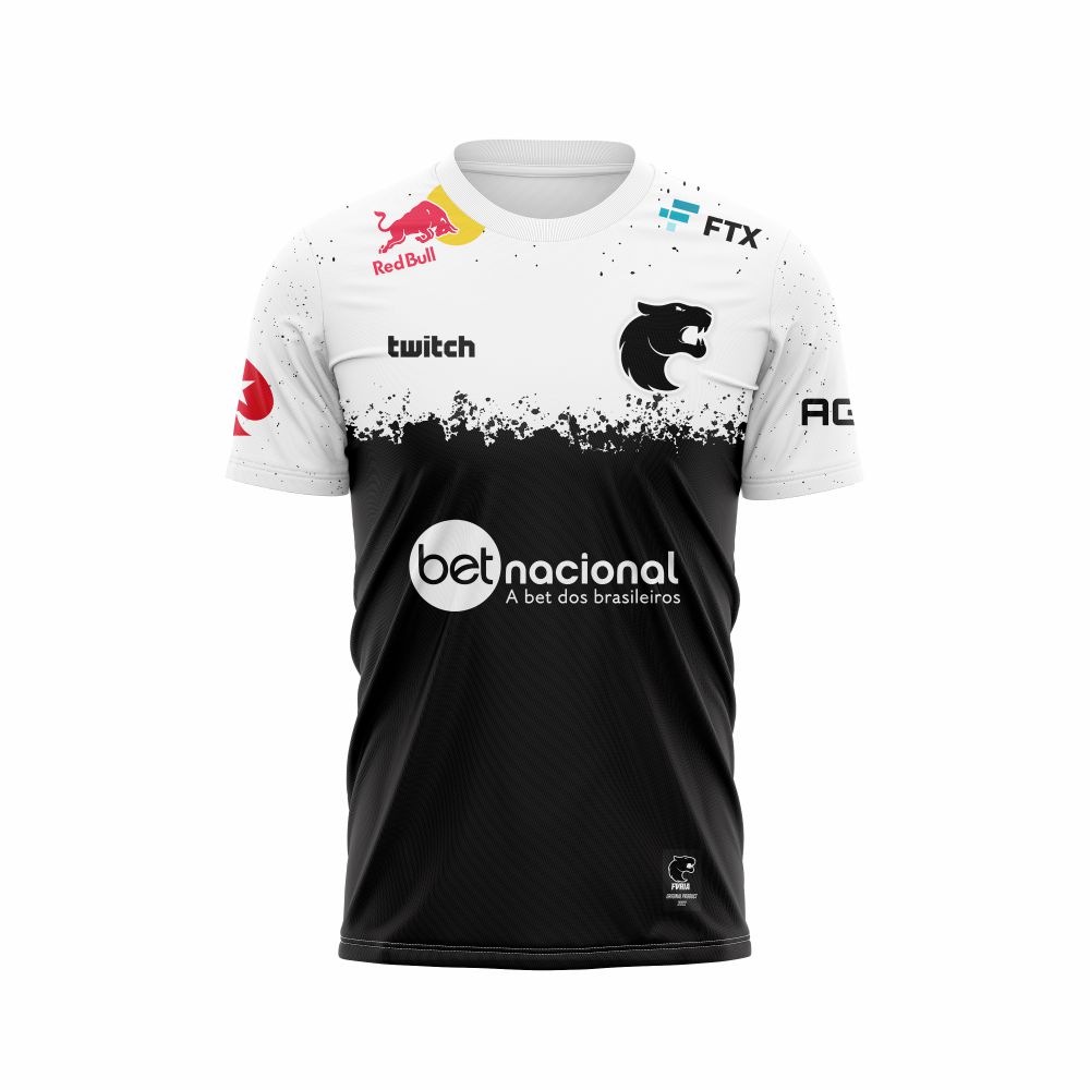 Uniforme Furia Esports Branco Spray