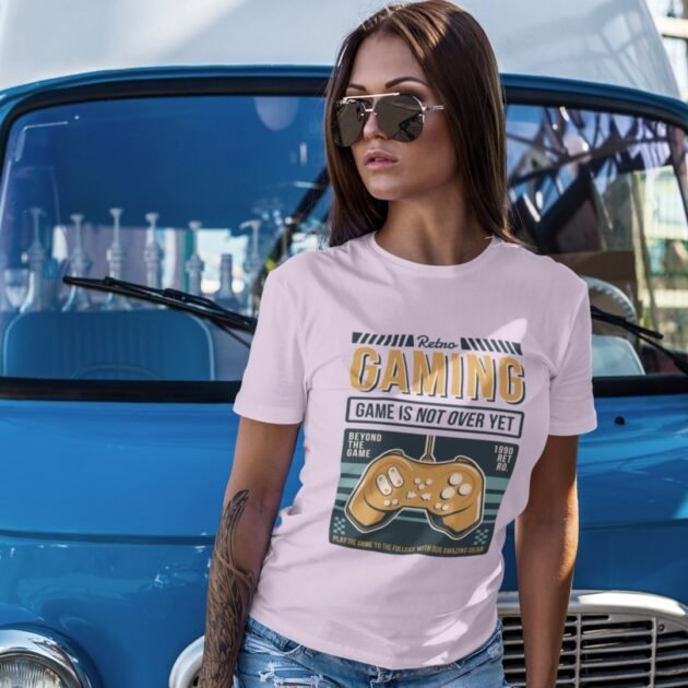 Camiseta Cartaz Vintage Retro Gaming Joystick - Imagem 2