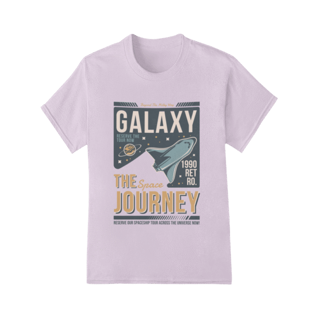 Camiseta Cartaz Vintage Retro Galaxy The Space Journey