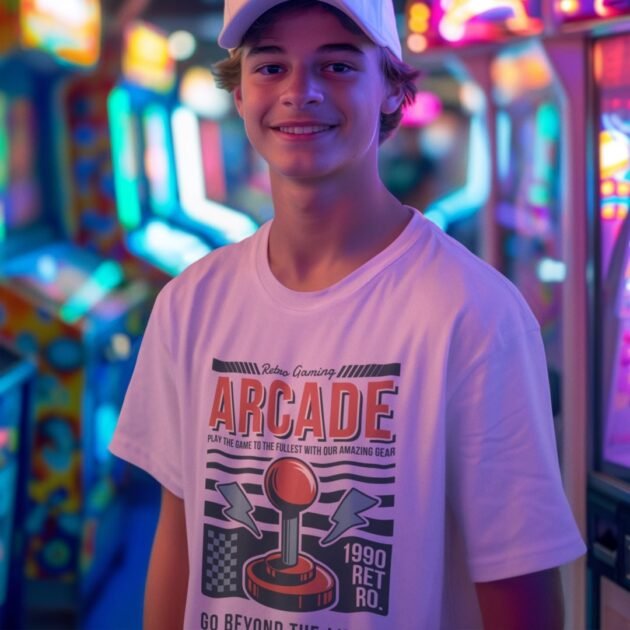 Camiseta Cartaz Vintage Retro Gaming Arcade - Imagem 2