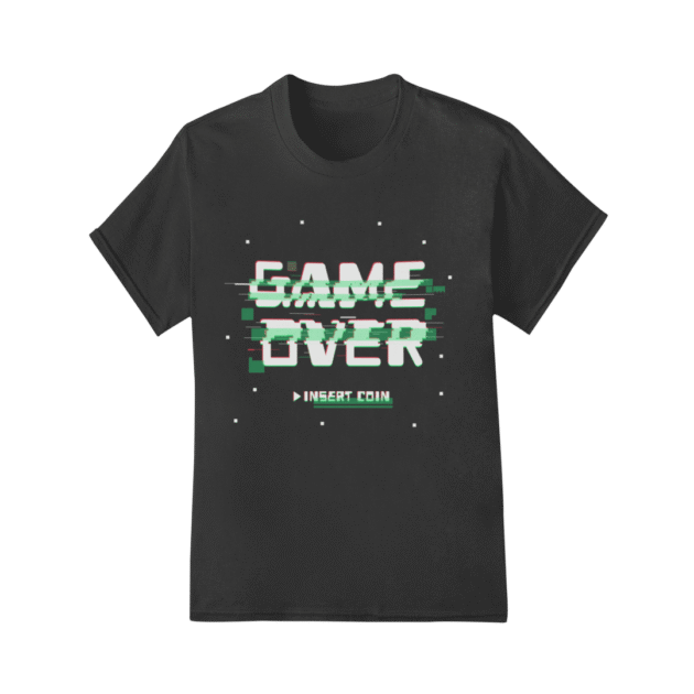 Camiseta Game Over Space Black