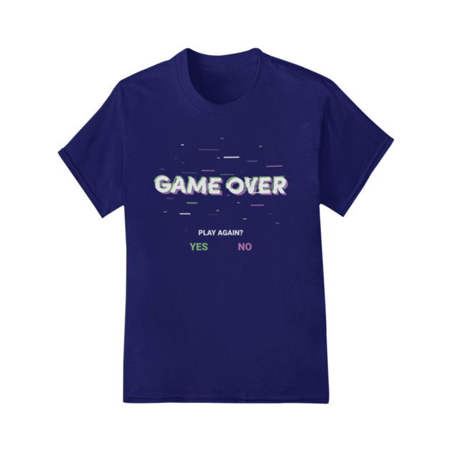 Camiseta Game Over Line Blue