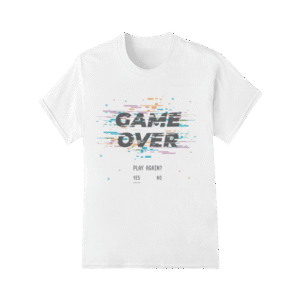 Camiseta Game Over Flash White