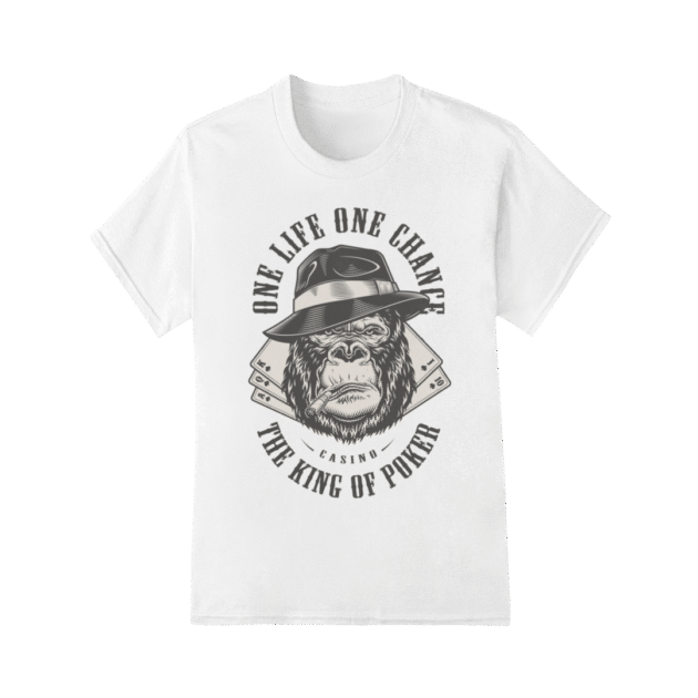 Camiseta Gorila Clube Poker One Life One Chance