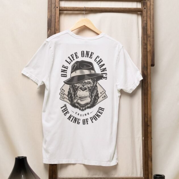 Camiseta Gorila Clube Poker One Life One Chance - Imagem 2