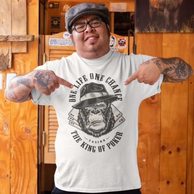 Camiseta Gorila Clube Poker One Life One Chance - Imagem 3