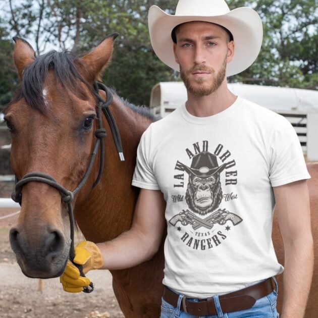 Camiseta Gorila Clube Texas Rangers Wild West - Imagem 3